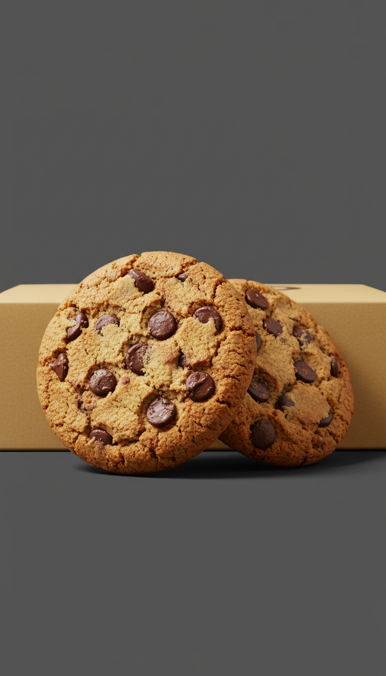 Decadent Chocolate Chip Cookie With Soft Center