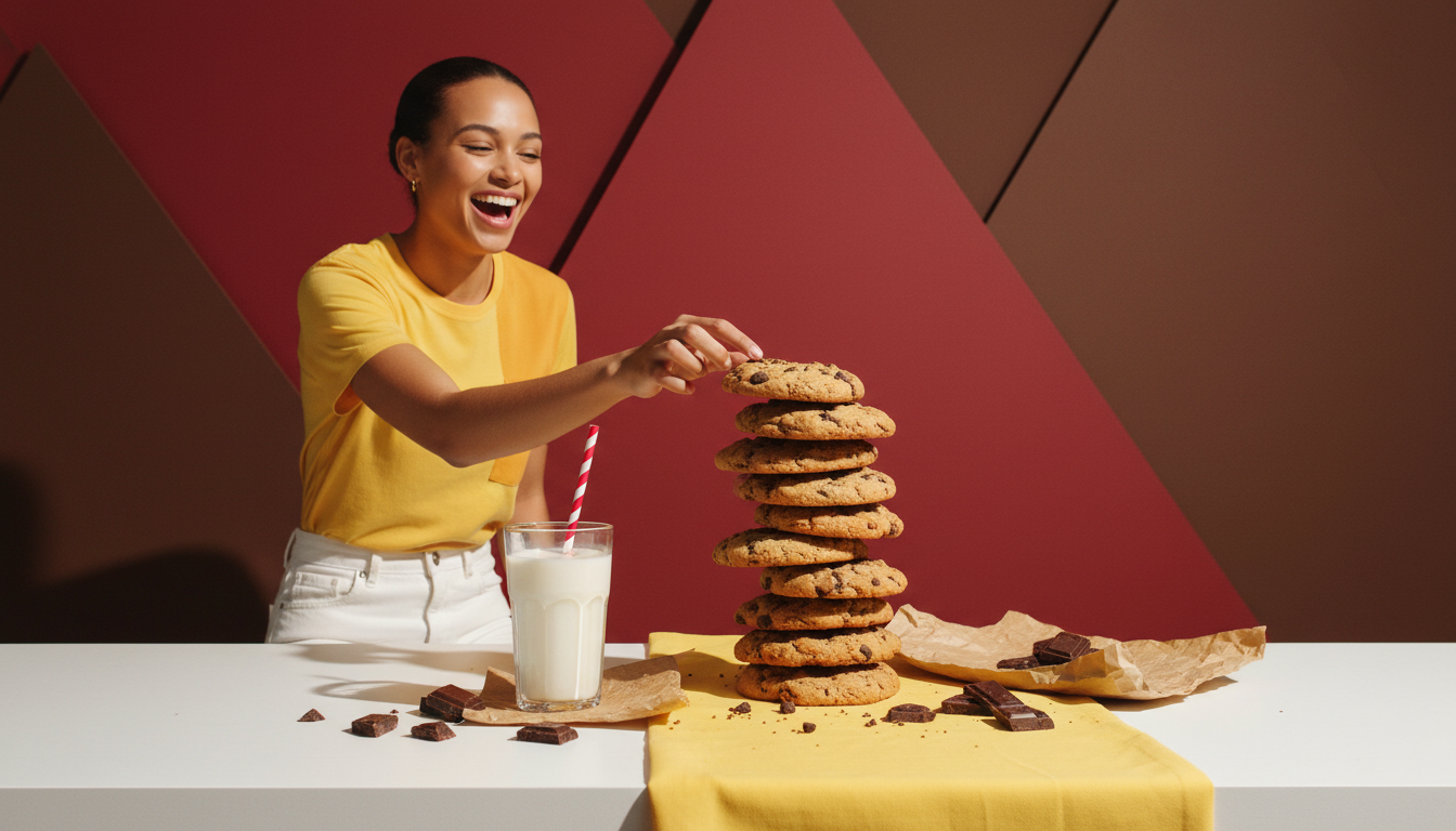 Decadent Chocolate Chip Cookie With Soft Center